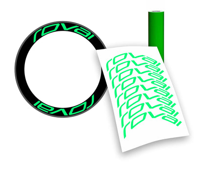 Kit adesivi/stickers cerchi bici bdc ROVAL profilo 60mm colori a scelta 8 pezzi wheel stickers
