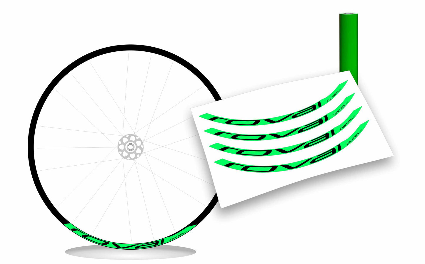 Adesivi cerchi ruote mtb roval control 622 x 21 colori a scelta anche fluo personalizzabili