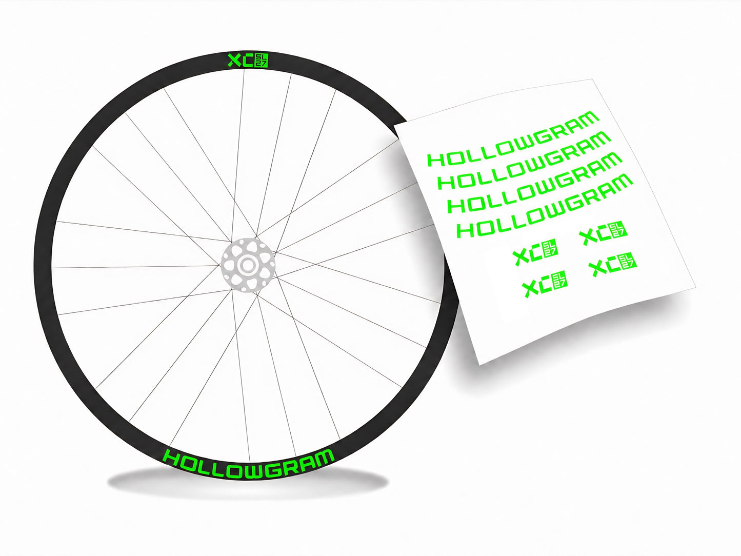 Hollowgram XC SL27 adesivi cerchi bicicletta mtb
