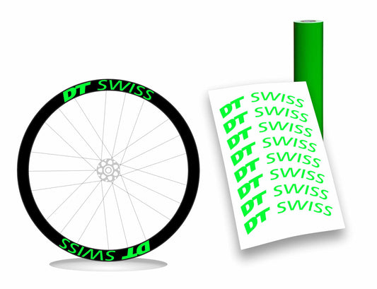 Kit adesivi/stickers cerchi bici bdc Dt swiss profilo 50mm colori a scelta 8 pezzi wheel stickers
