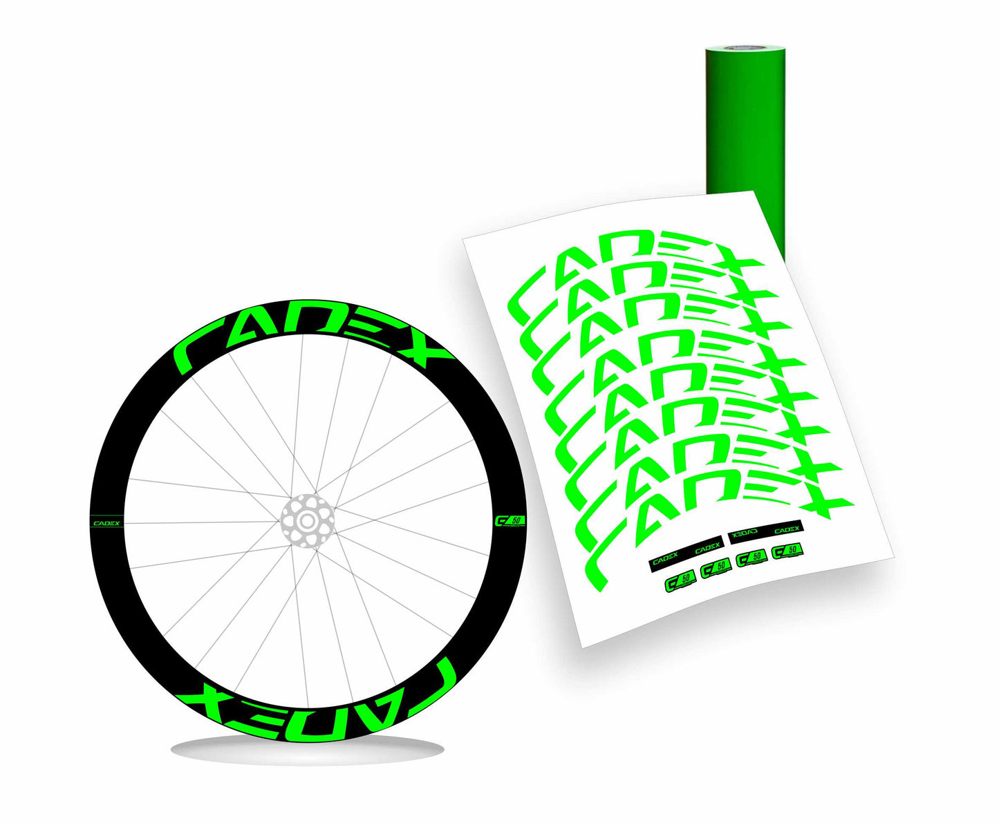Cadex C50 Ultra disc adesivi per cerchio bicicletta personalizzati