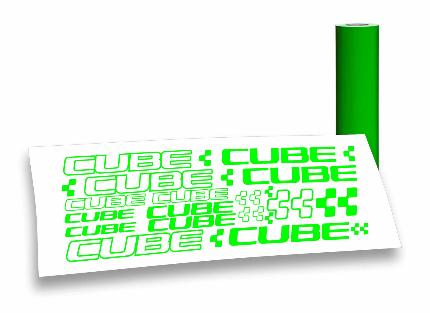 Cube nuovo kit adesivi per mountain bike e bici da corsa completo 24 pezzi