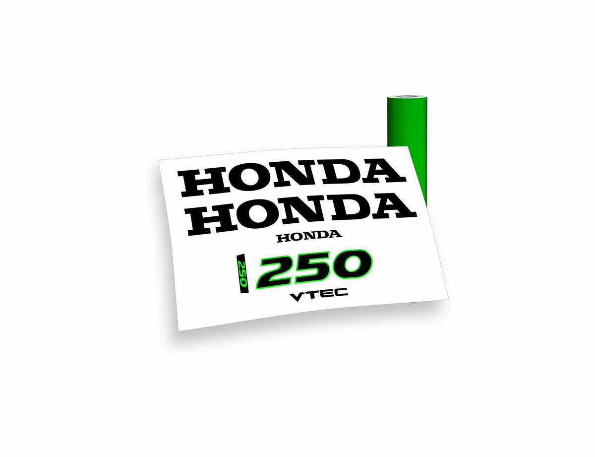 Honda 250 vtec adesivi sticker motoscafo barche motore