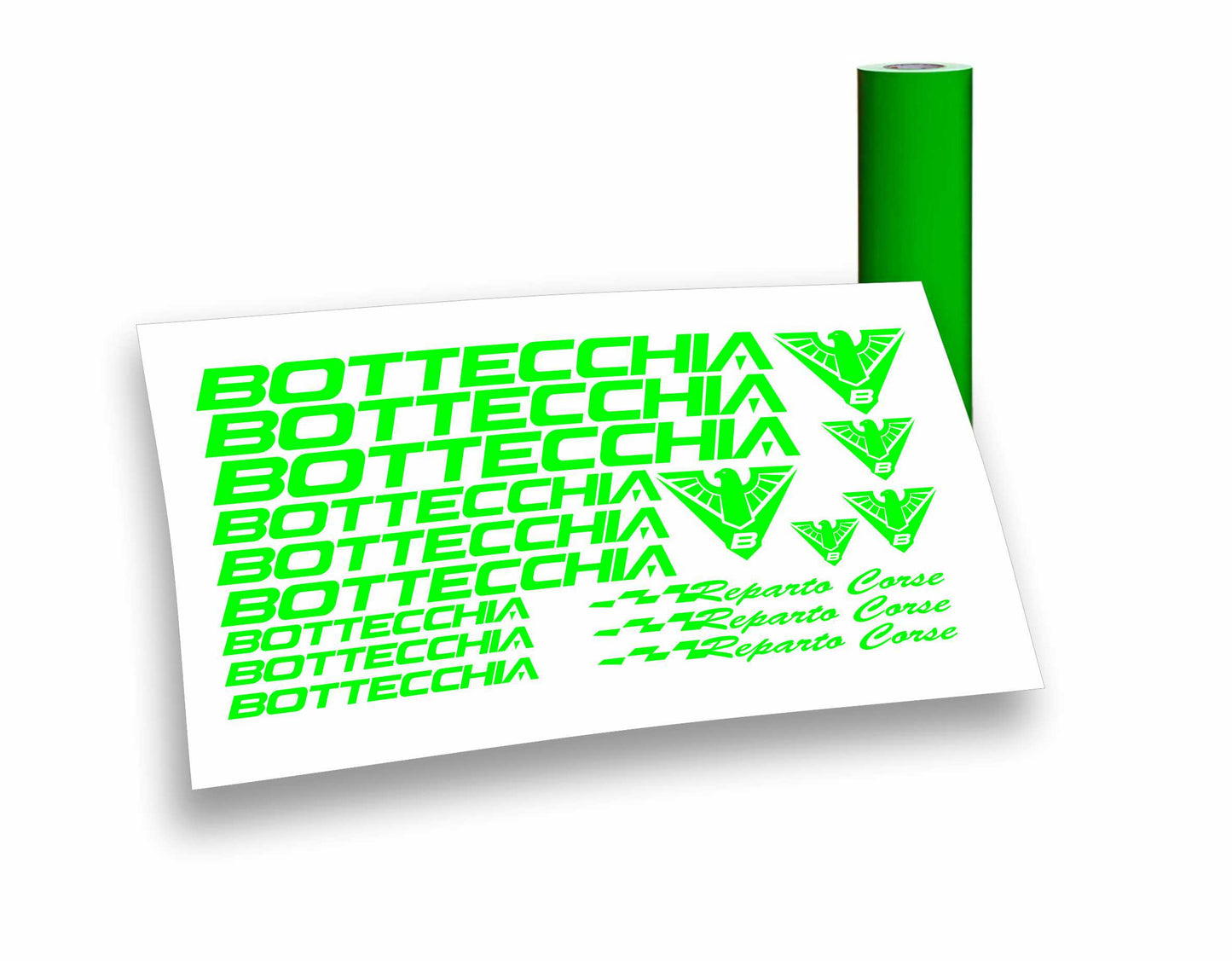 Bottecchia Reparto Corse kit adesivi completo 17 pezzi per mountain bike e bici da corsa