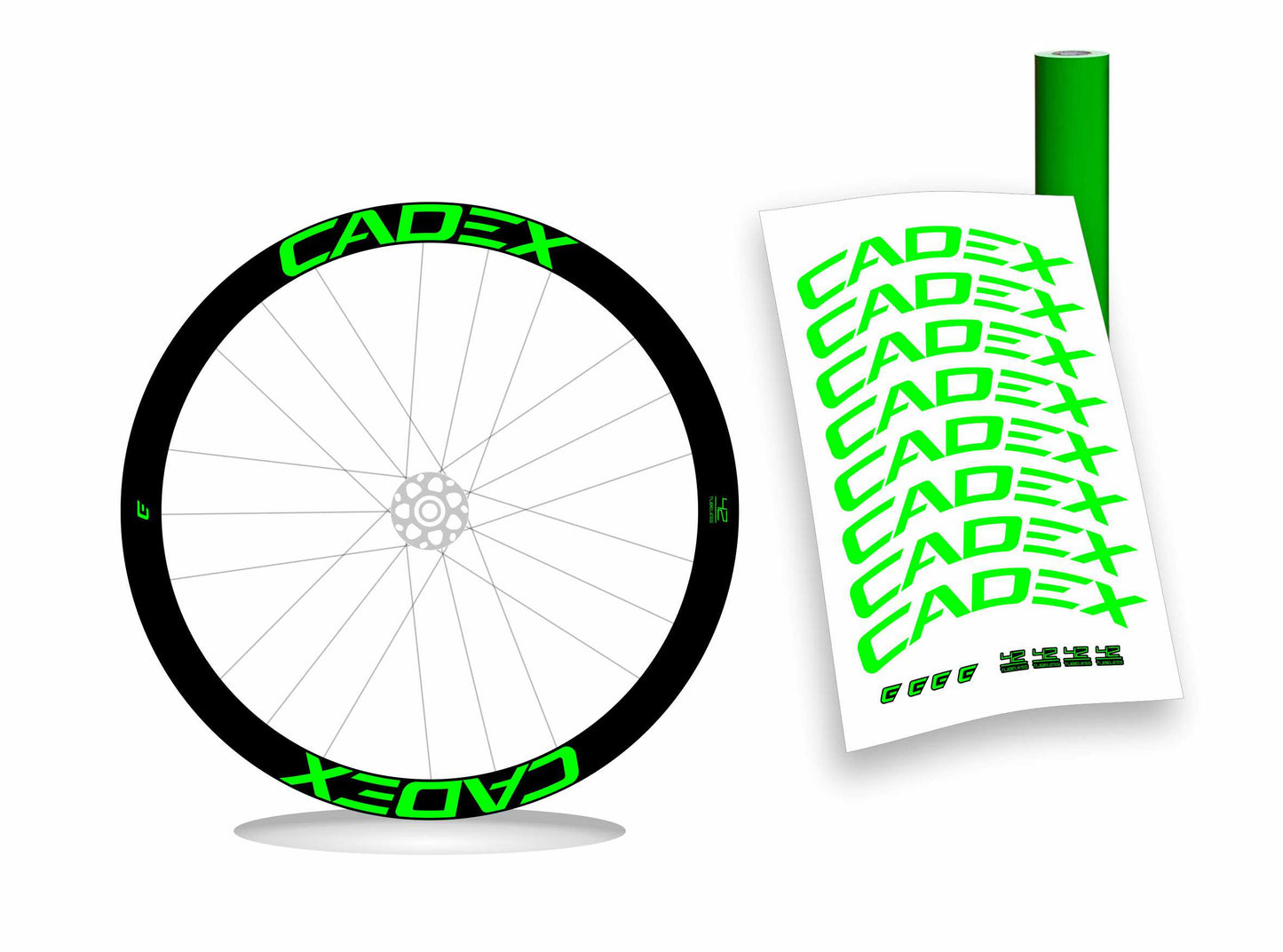 Cadex 42 kit adesivi per cerchi bicicletta da corsa