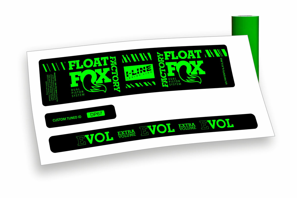 Fox Float DPS Evol Factory 2019/20 adesivi per ammortizzatore posteriore