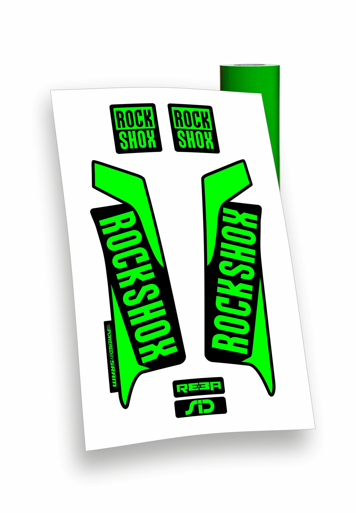 Kit ADESIVI forcella bici mtb rock shox mountain bike stickers fork bike custom reba sid