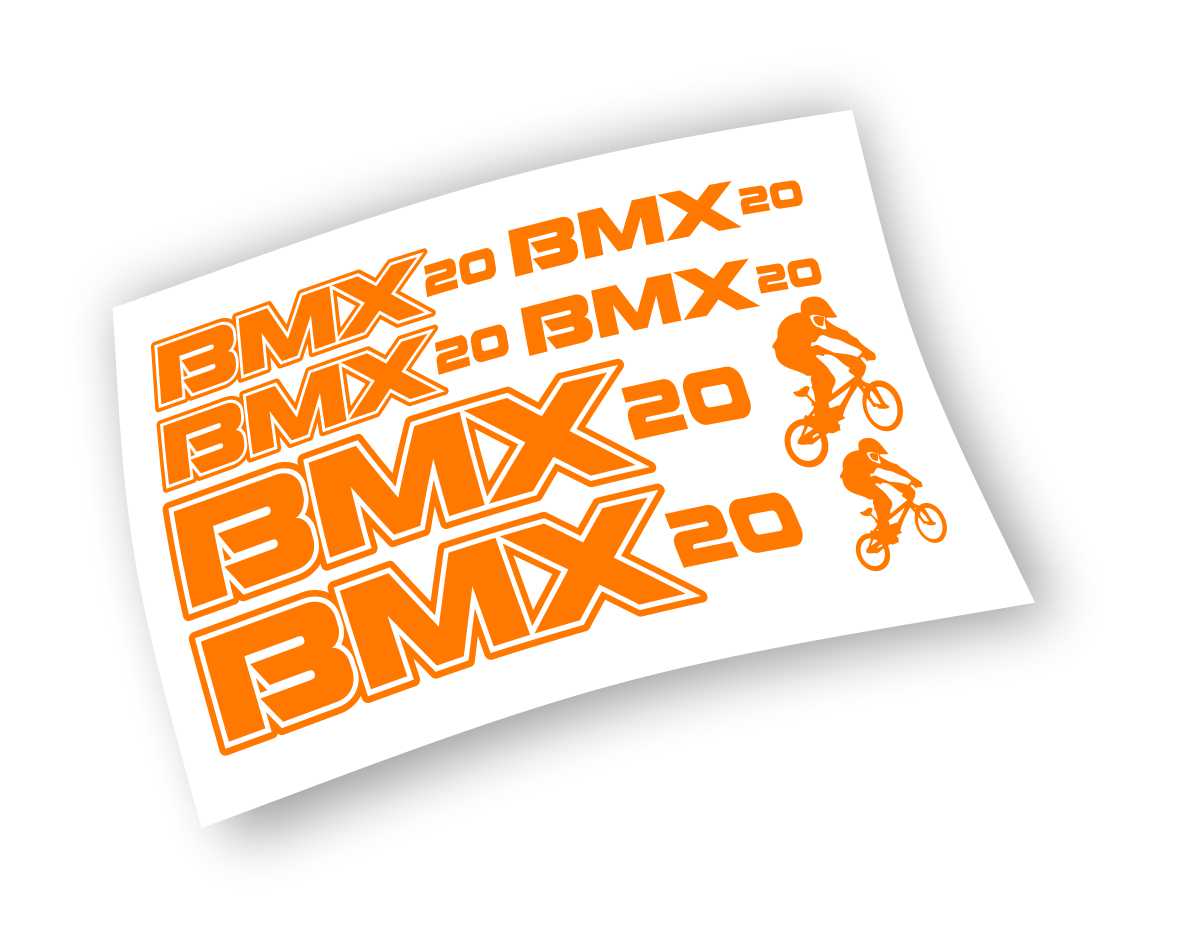 BMX kit adesivi colore personalizzato