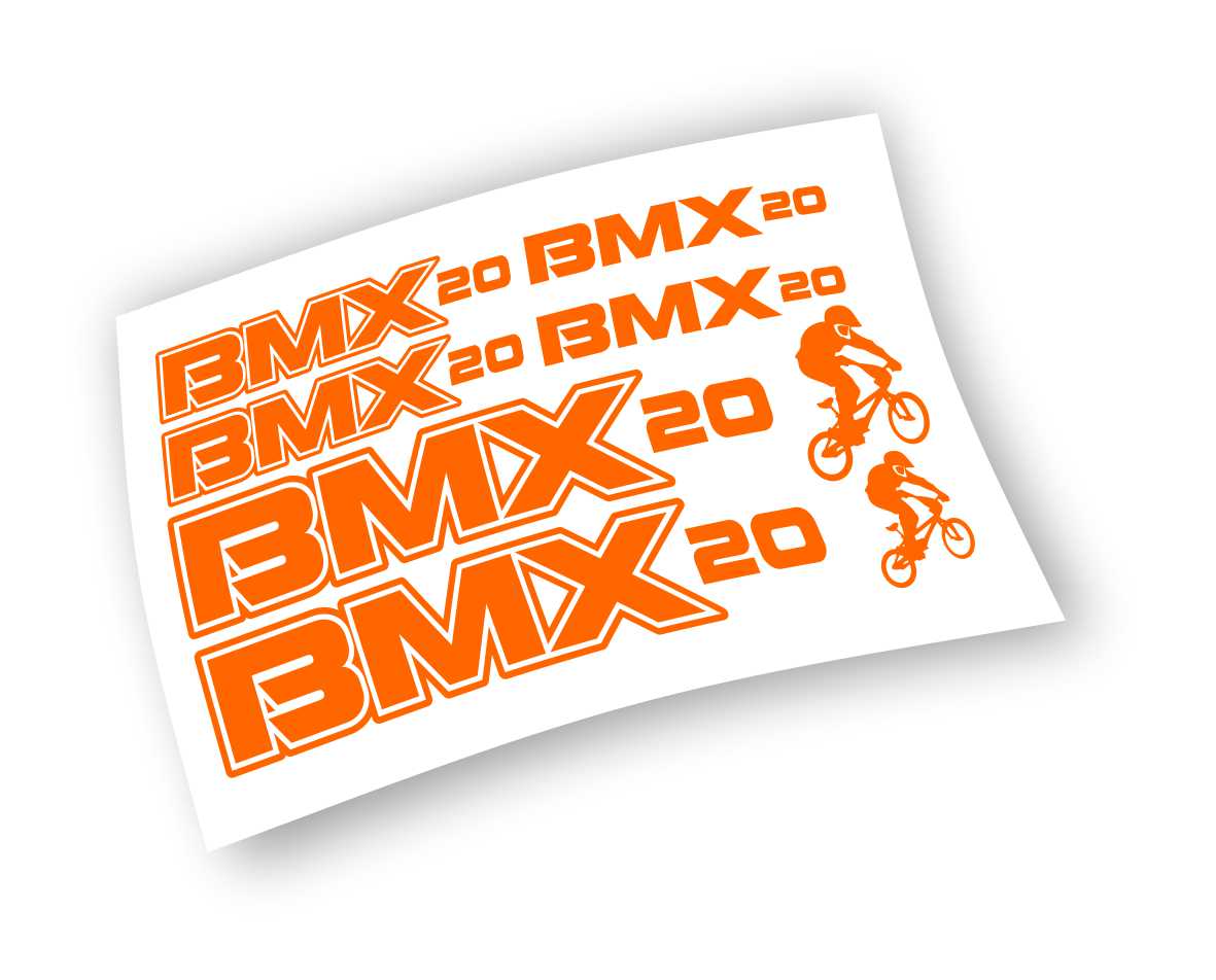 BMX kit adesivi colore personalizzato