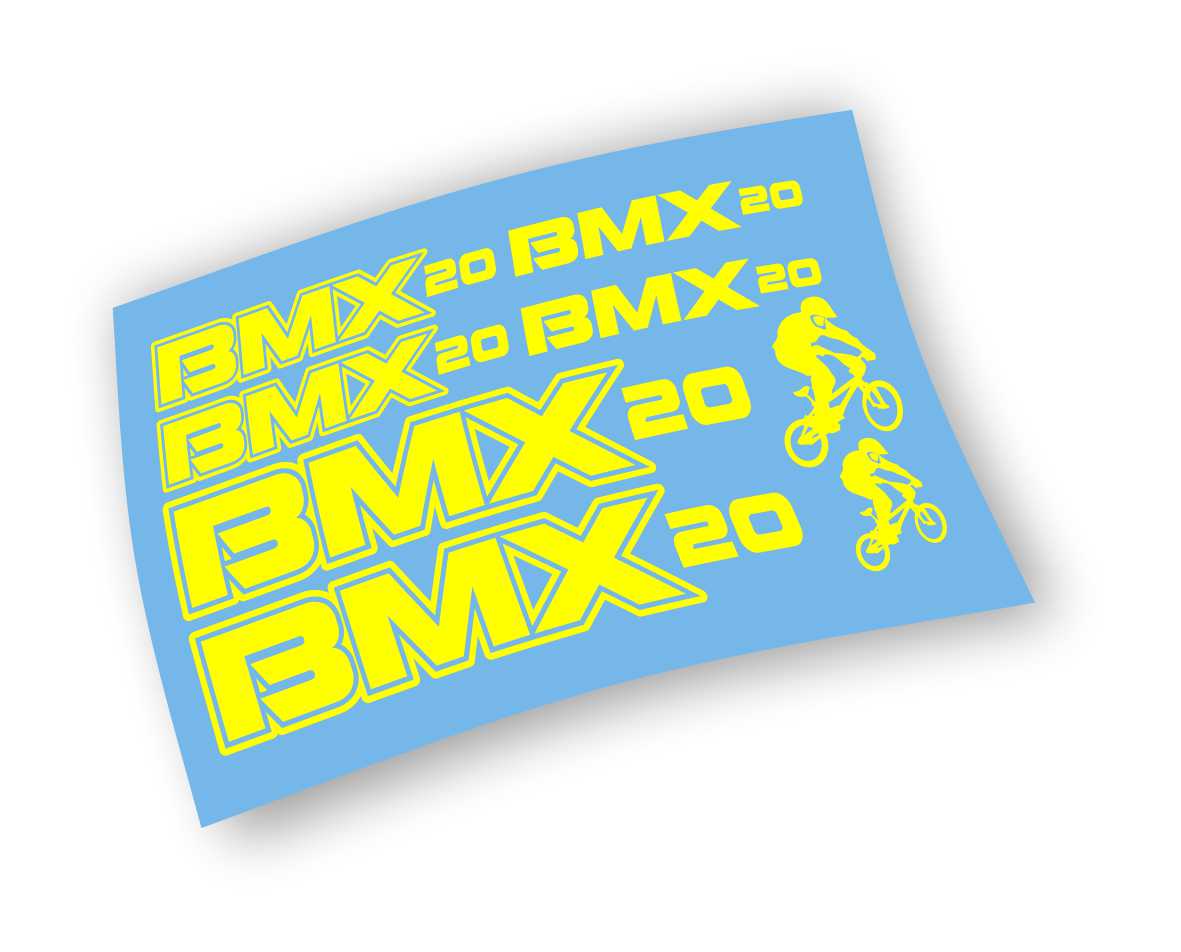 BMX kit adesivi colore personalizzato
