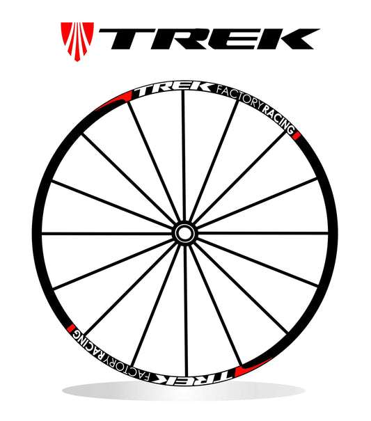 Adesivi cerchi ruote bici trek factory racing