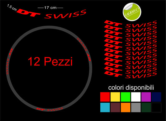 Adesivi cerchi bicicletta DT SWISS