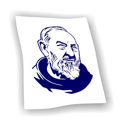 Adesivo Padre Pio da Pietrelcina.