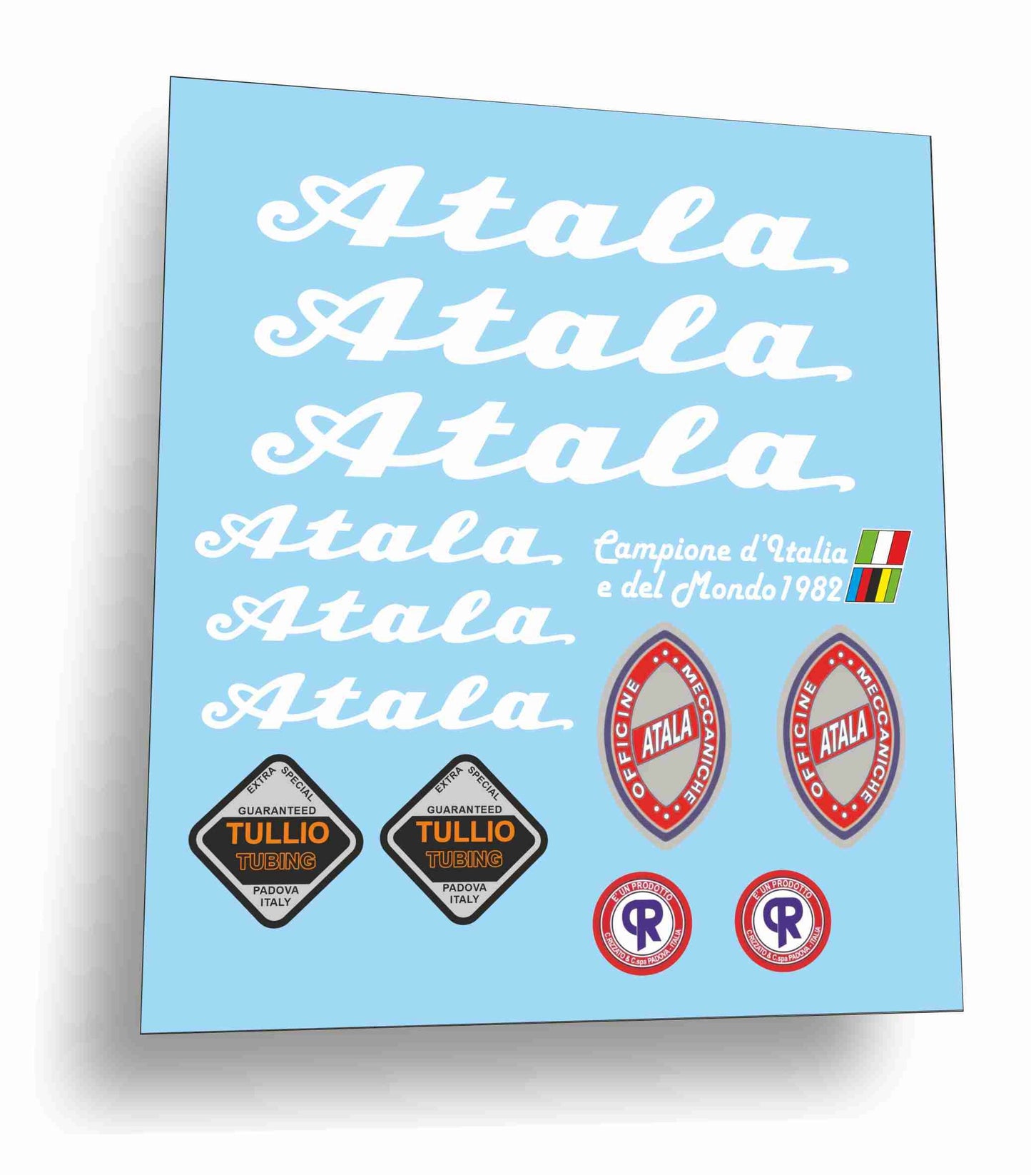 atala campione d'Italia e del Mondo 1982 kit adesivi