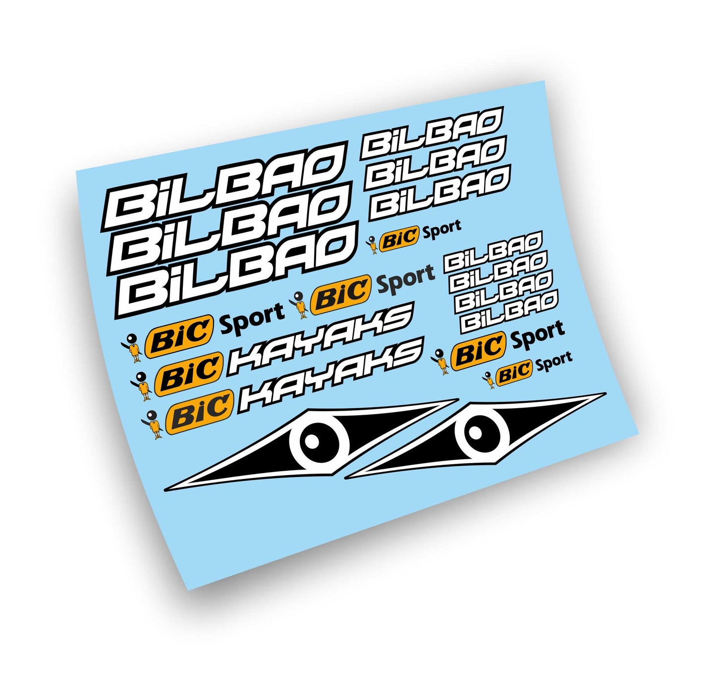 Bilbao Bic Sport kit adesivi kayak Canoa stickers personalizzati