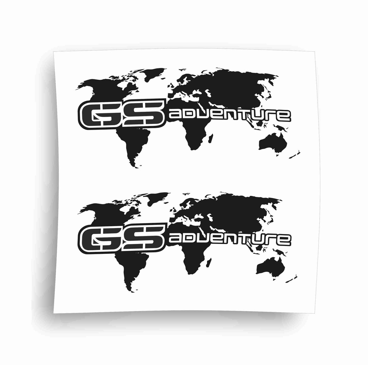bmw gs adventure adesivi stickers borse laterali mappamondo