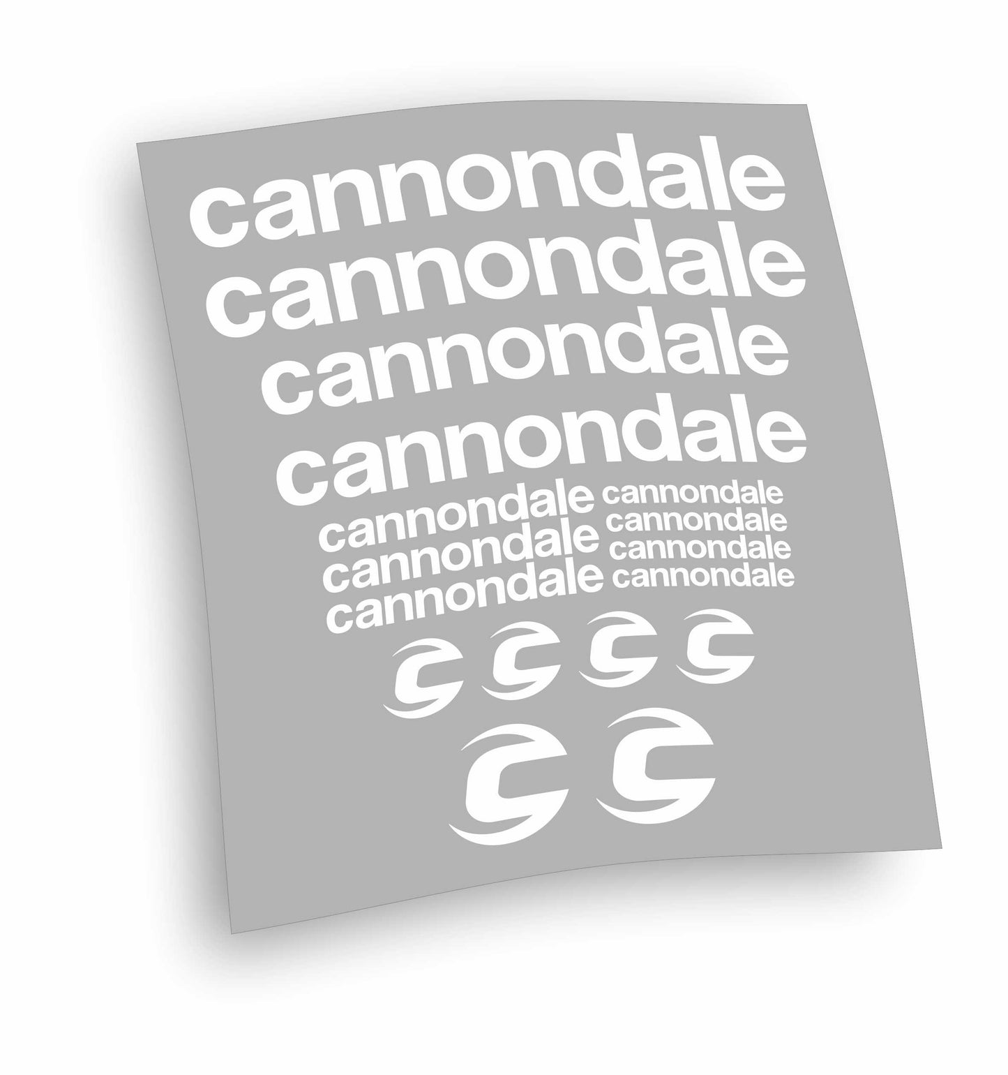 Cannondale kit adesivi logo nuovo tipo arial logo 2021