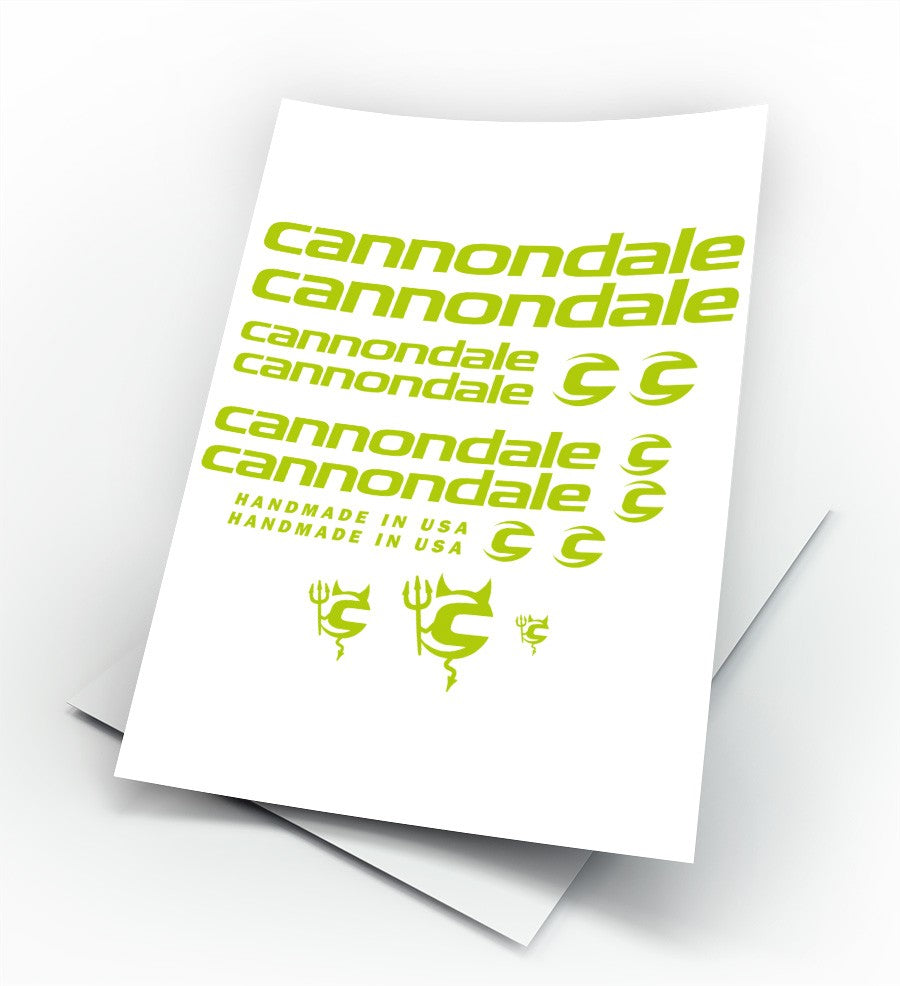 Cannondale kit adesivi per bici da corsa completo 14 pezzi