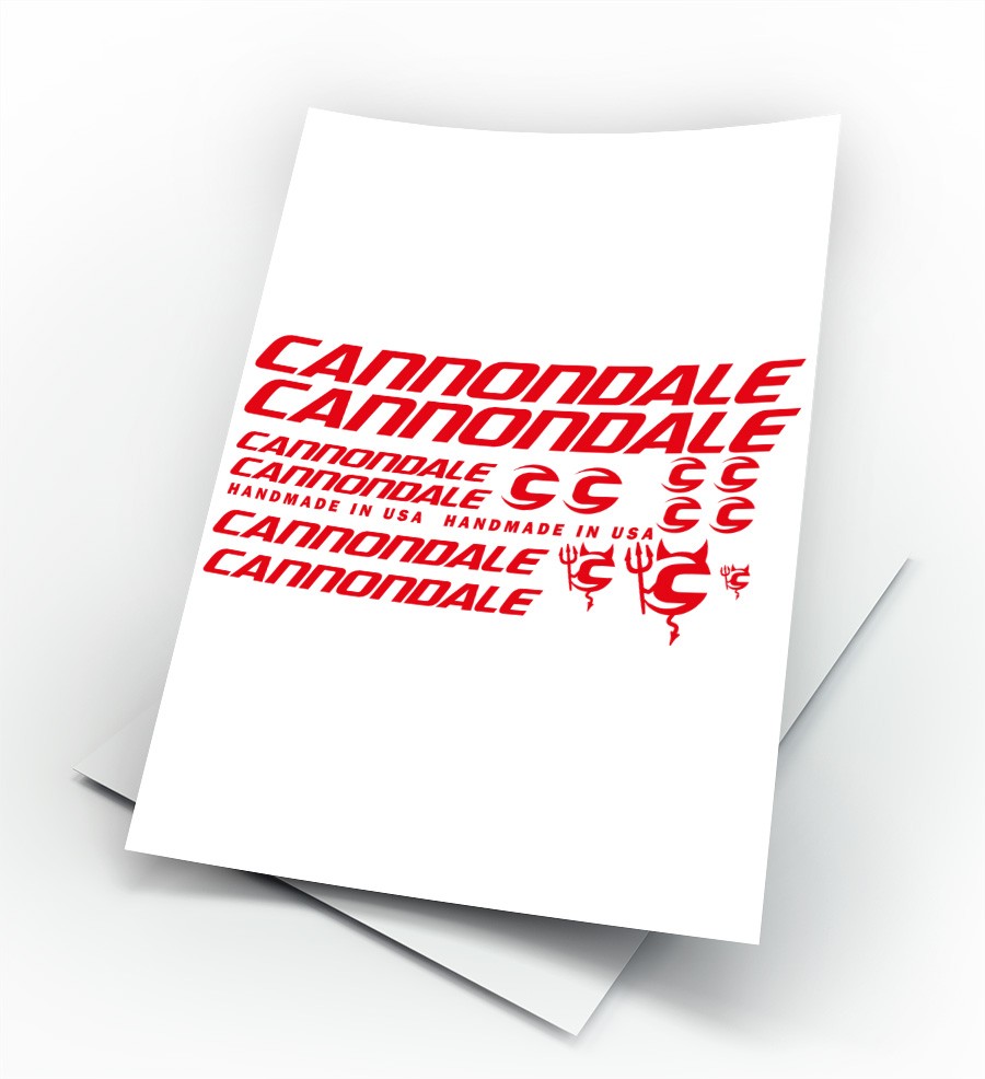 Cannondale kit adesivi per mountain bike completo 14 pezzi