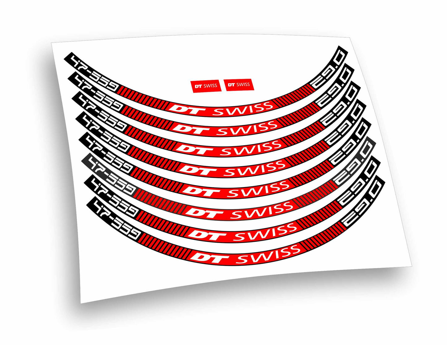 dt swiss 47-559 adesivi ruote bicicletta colori personalizzabili 8pz