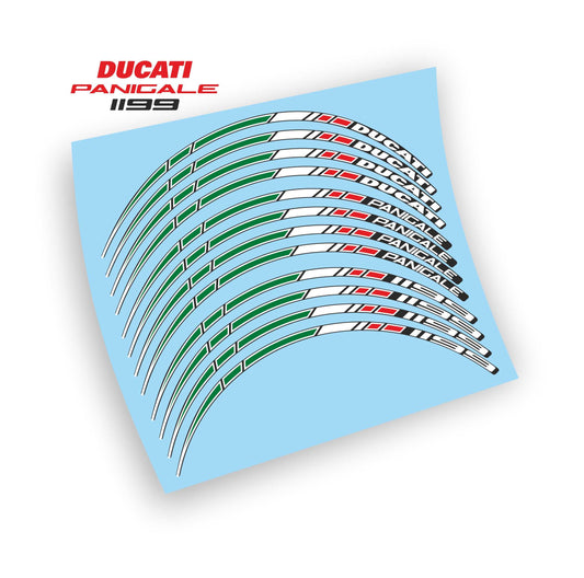 Ducati Panigale 1199 kit adesivi cerchi colore personalizzato