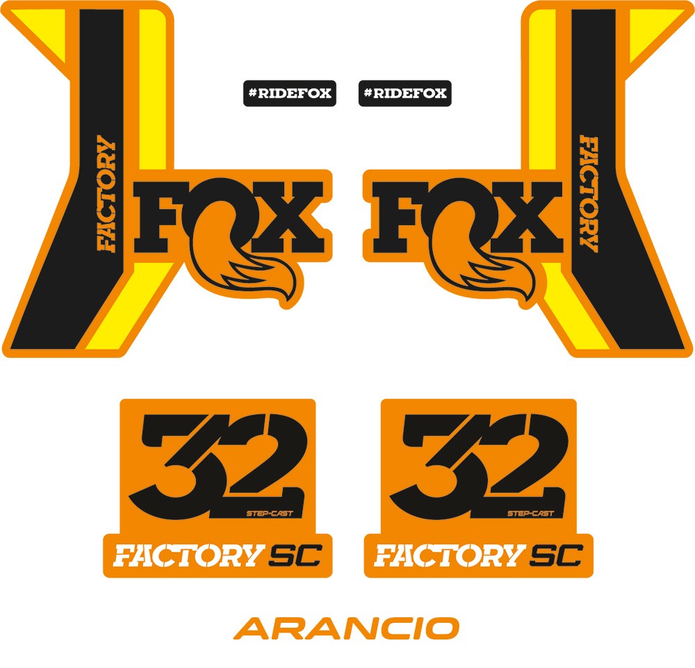 Fox 32 Factory SC Step Cast 2017 adesivi per forcella