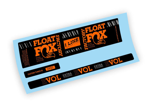 Fox Float DPS Evol Factory 2019/20 adesivi per ammortizzatore posteriore