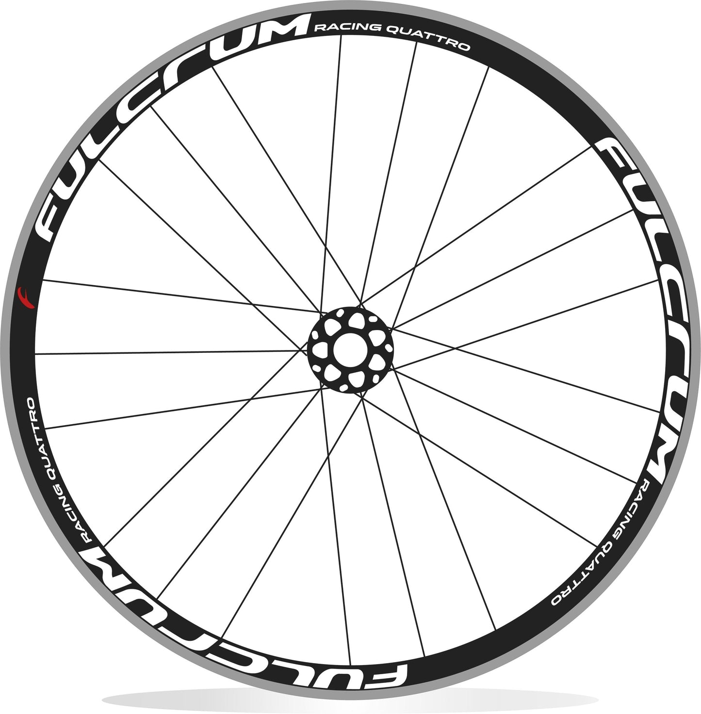 Fulcrum Racing 4/Quattro adesivi cerchi bici da corsa personalizzati stickers 28"