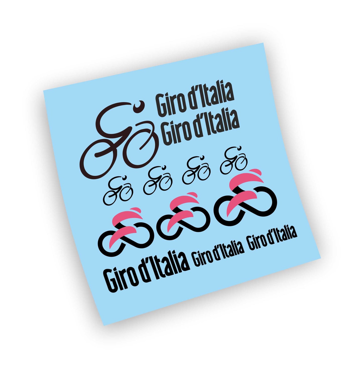 Giro d'Italia kit adesivi completo 13 pezzi per mountain bike e bici da corsa