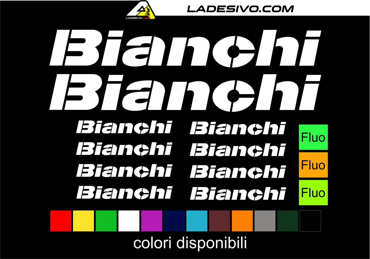 kit adesivi bicicletta bianchi colore personalizzato