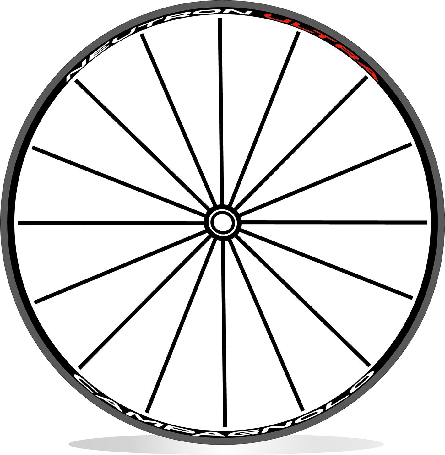 Campagnolo Neutron Ultra - Kit adesivi cerchi bicicletta da corsa 28"