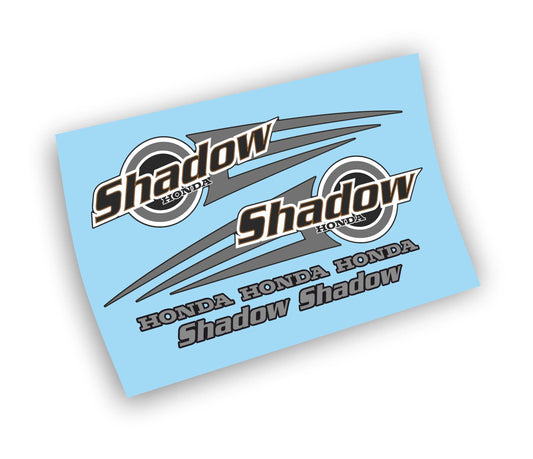 kit adesivi decals moto honda shadow con fondo colore personalizzato