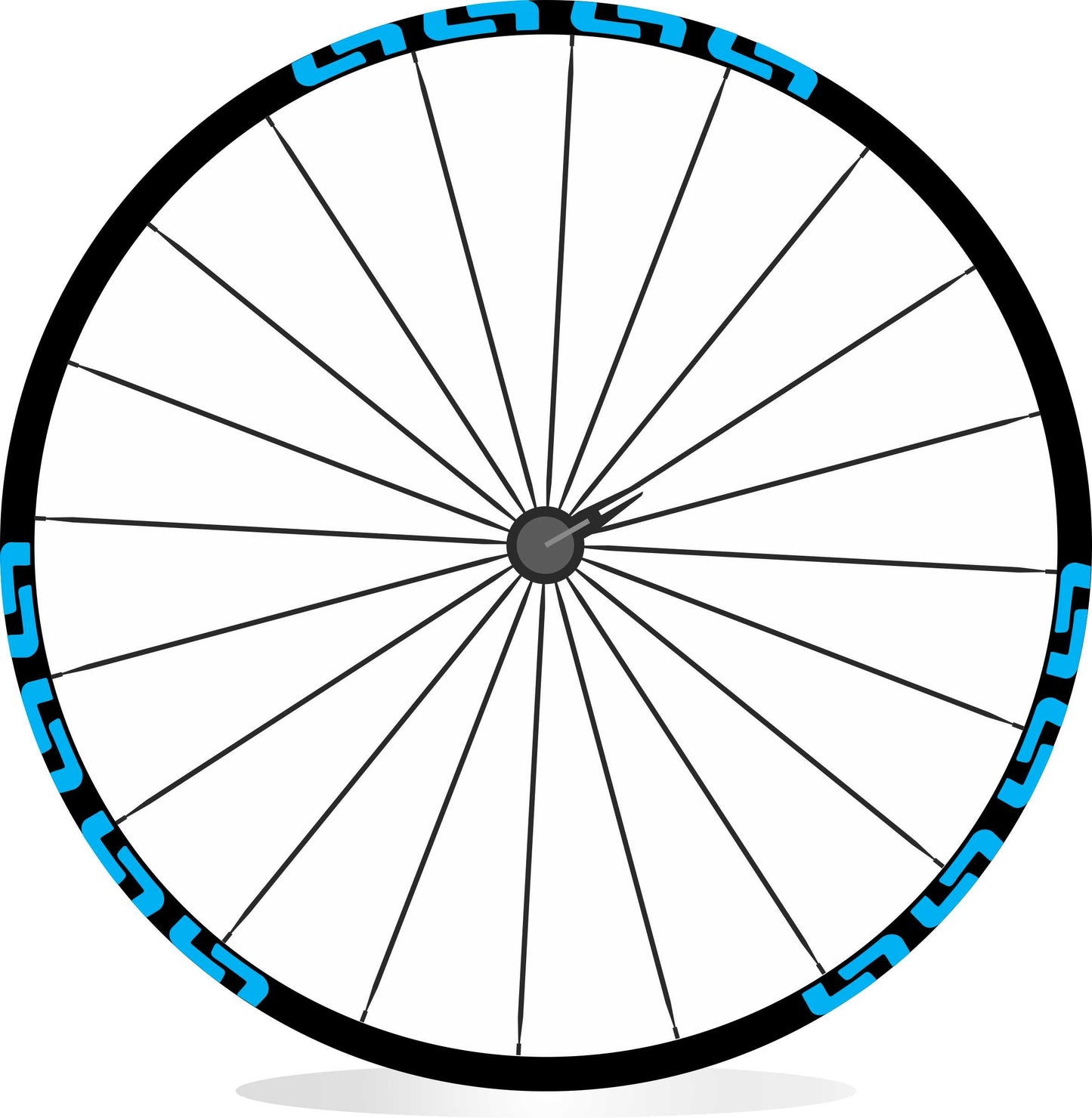 Kit adesivi decorativi per cerchio bici da corsa e mountain bike colore personalizzato