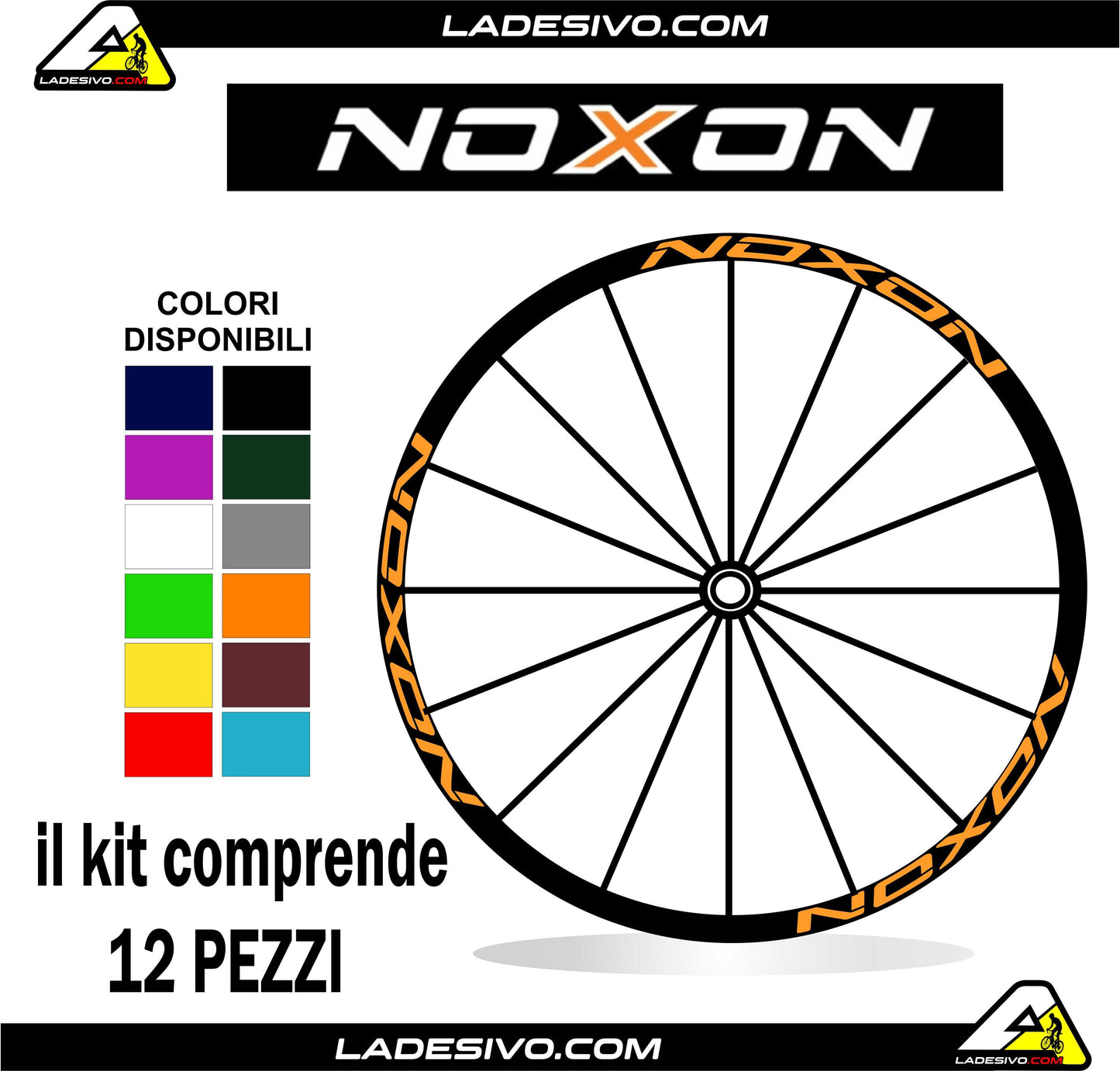 kit adesivi mavic NOXON cerchi bicicletta mtb