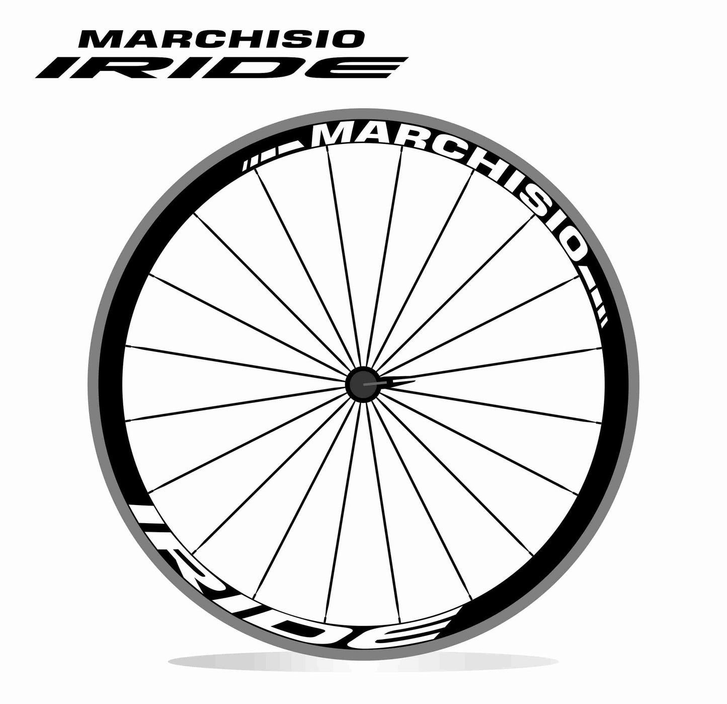 kit adesivi stickers cerchi bicicletta marchisio iride