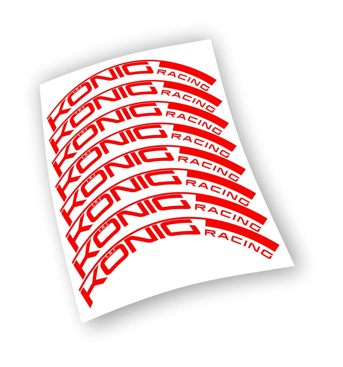 KONIG Racing adesivi personalizzati per cerchi bici da corsa