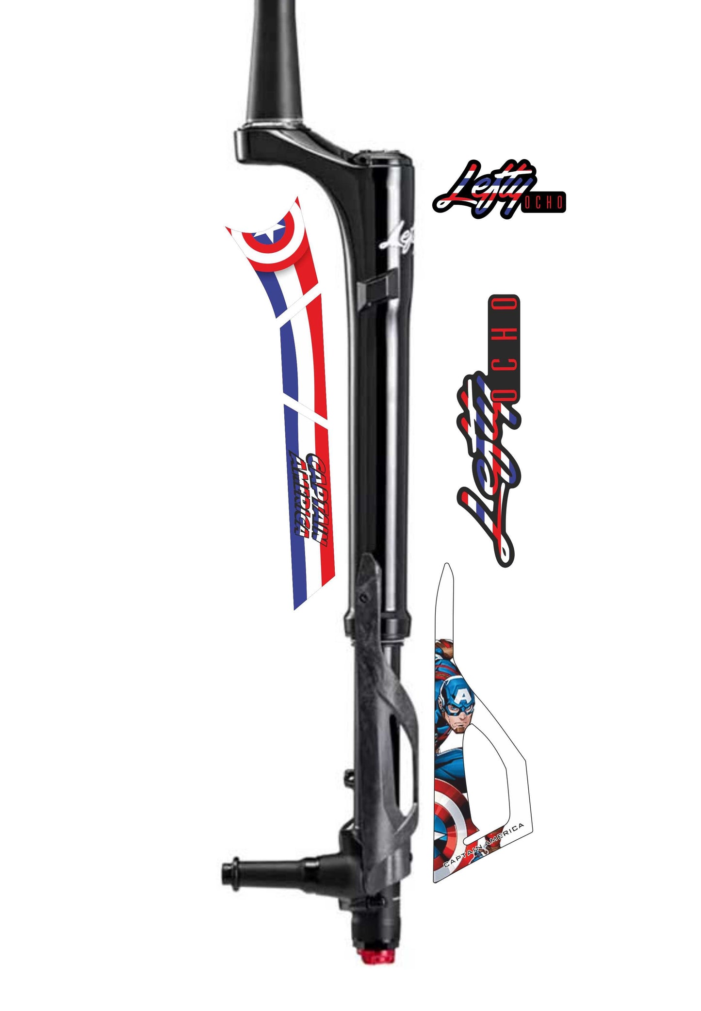 Lefty Ocho kit completo adesivi per forcella alloy colore e sfondo personalizzati