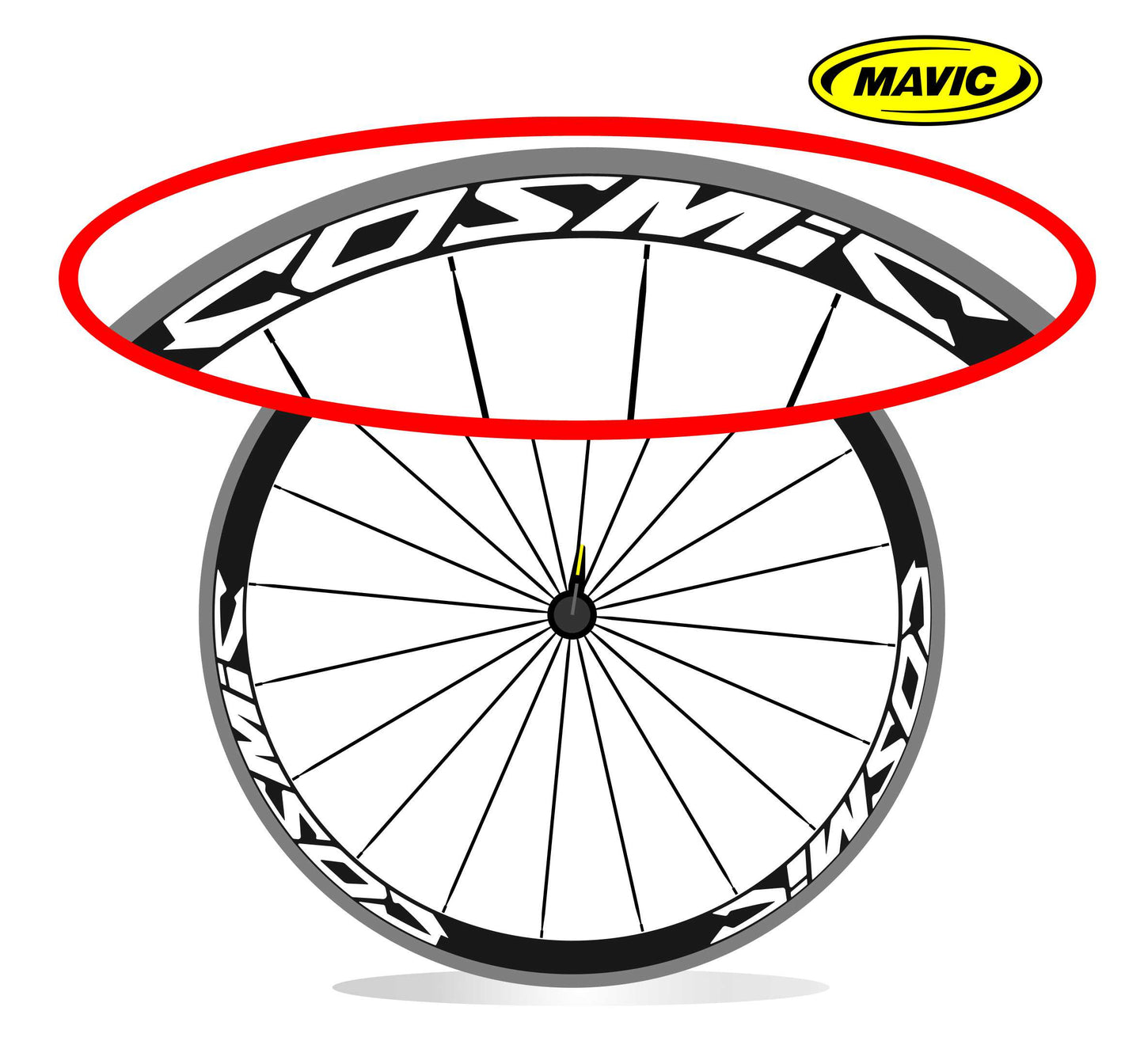 mavic COSMIC adesivi ruote bici da corsa wheel stickers colori personalizzati