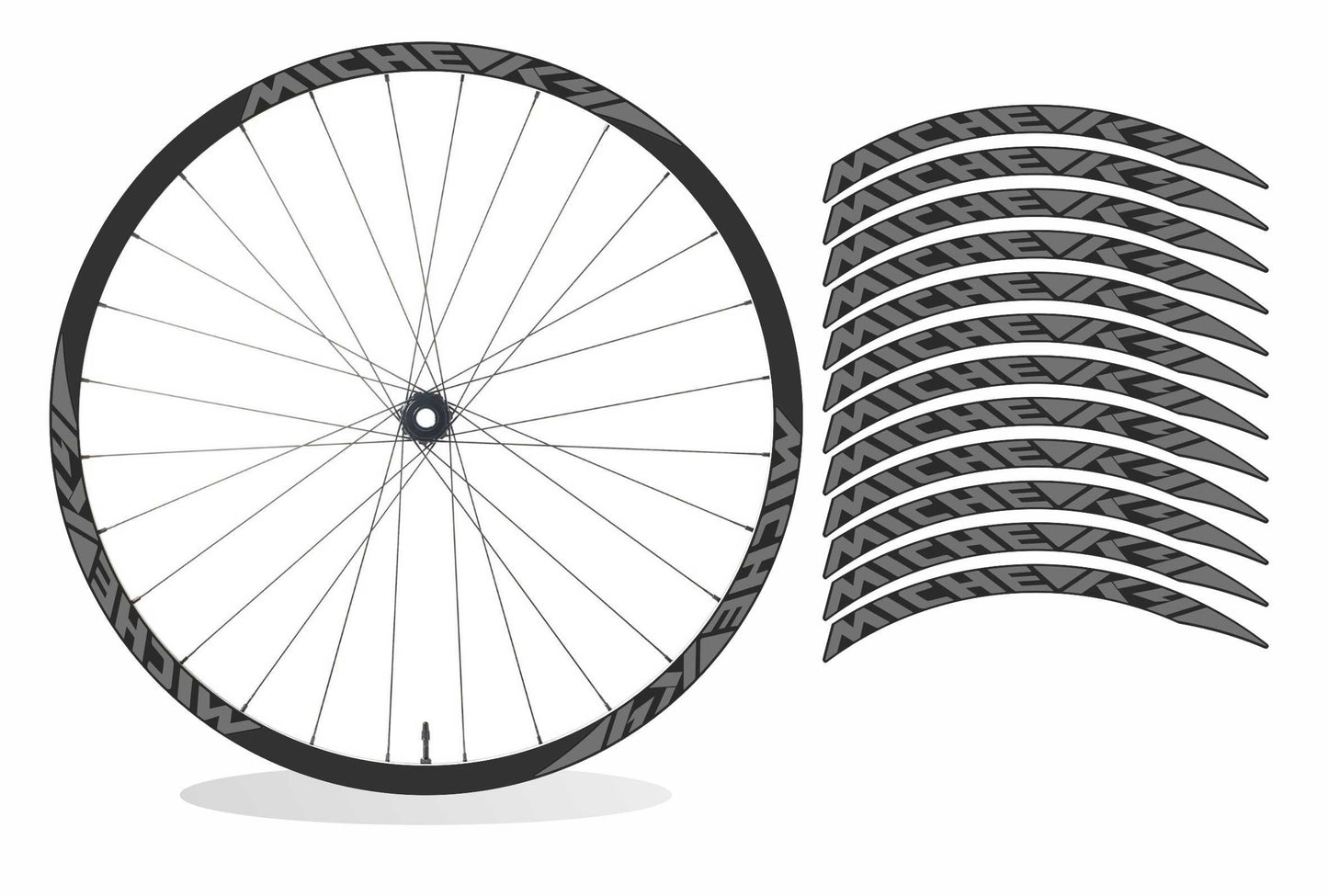 Miche k4 adesivi per ruote cerchi bicicletta