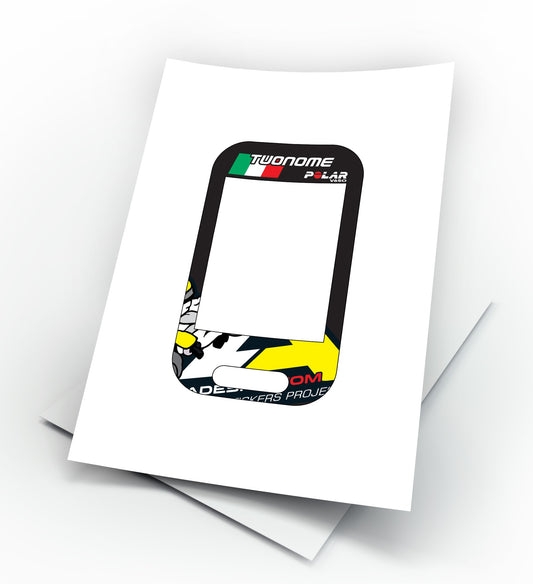 Polar V 650 adesivo schermo ciclocompute personalizzabile