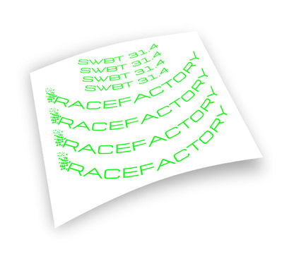 Racefactory SWBT Kit adesivi cerchi bici mtb sticker personalizzati