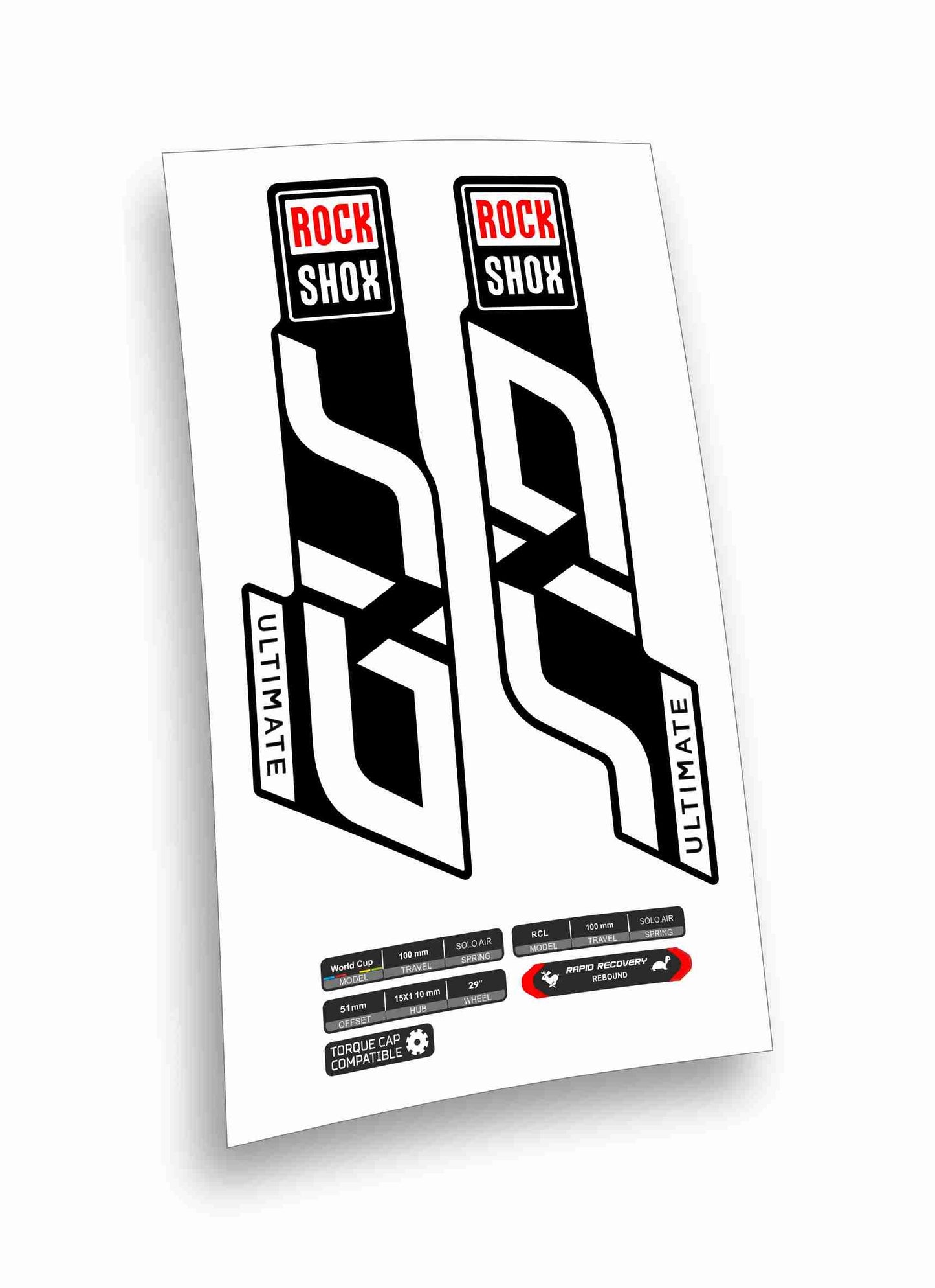Rock shox sid ultimate 2020 kit adesivi
