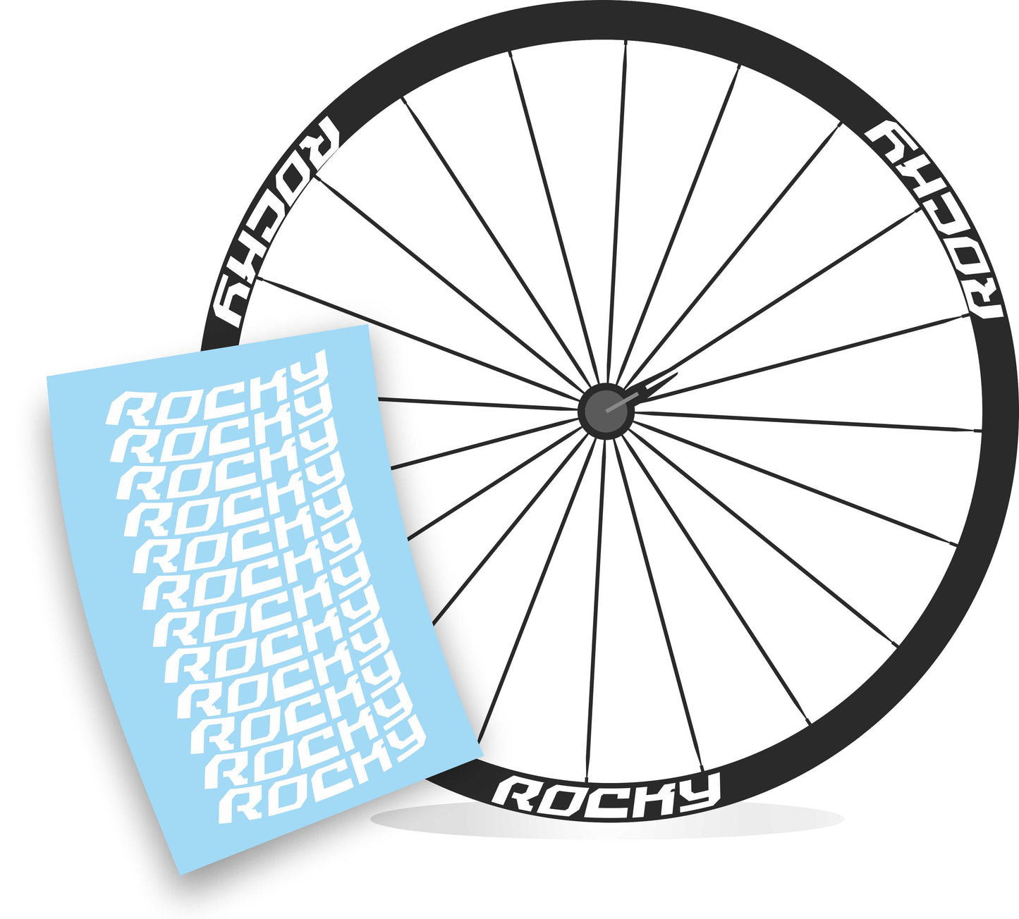 Rocky carbon kit adesivi per cerchi in carbonio mountain bike colore personalizzato