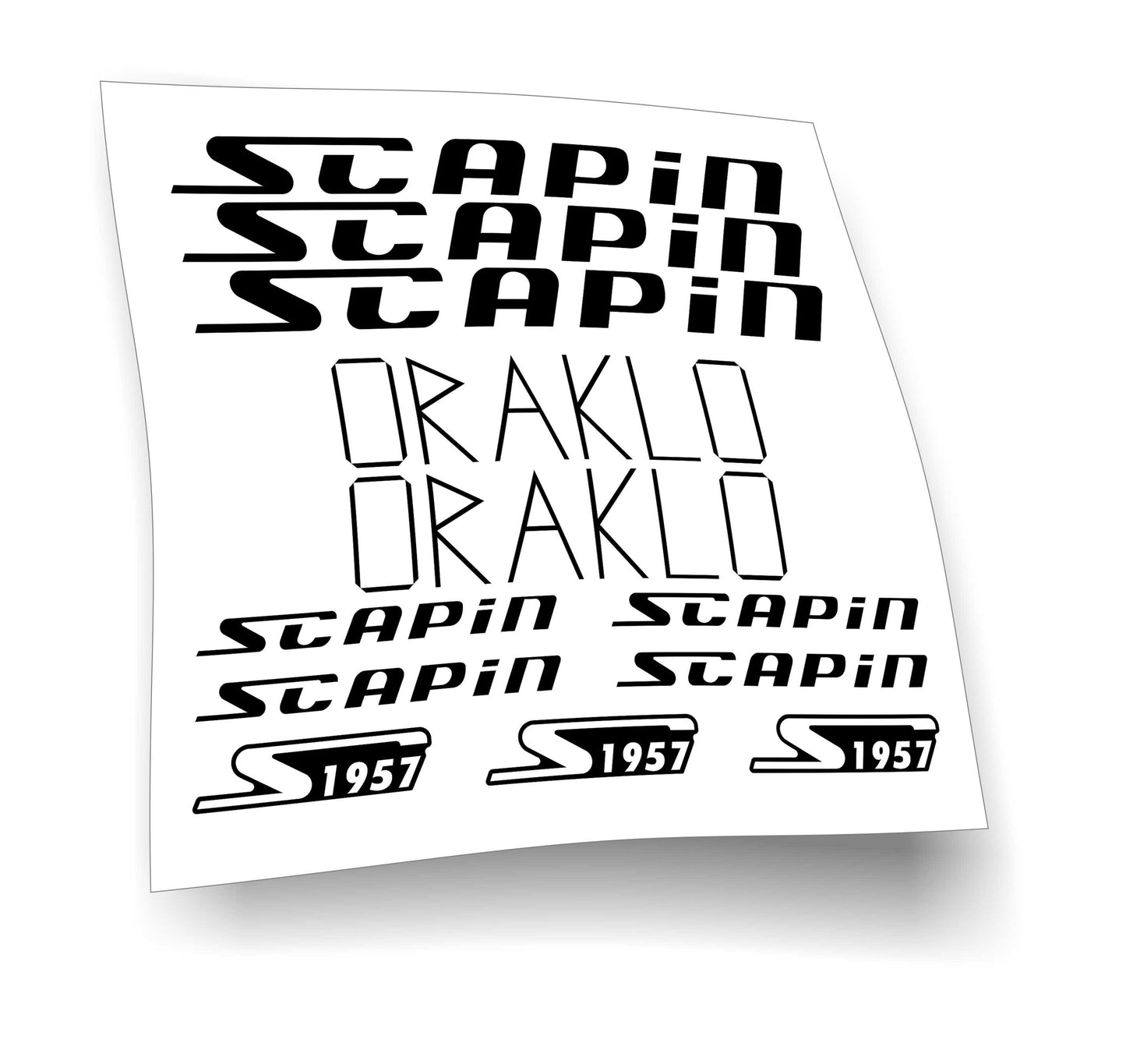 Scapin Oraklo kit adesivi per mountain bike 12 pezzi