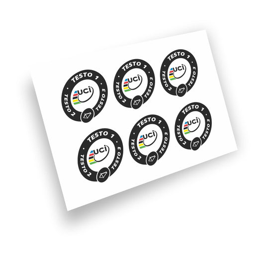 UCI Approved sticker adesivi bollini personalizzati per telaio