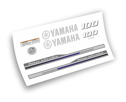 Yamaha Four Stroke 100 HP adesivi sticker motoscafo barca motore fuoribordo