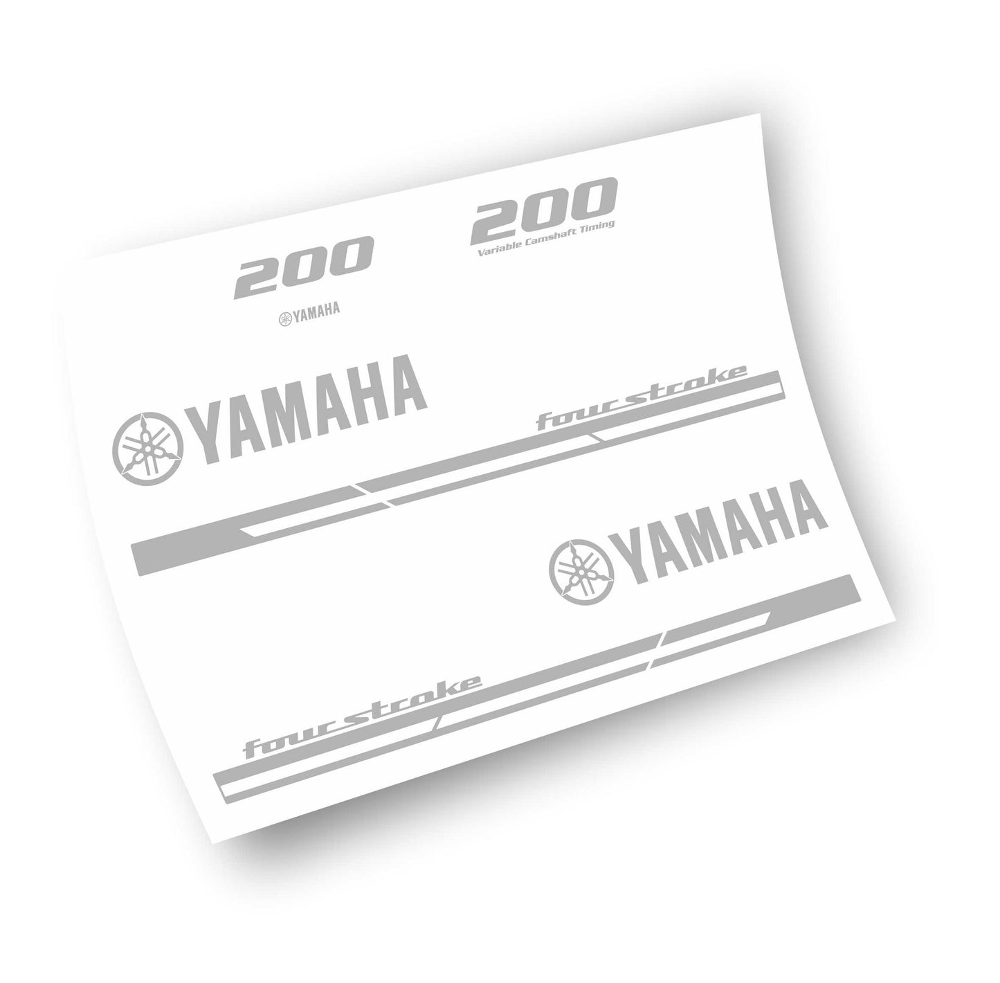 Yamaha Four Stroke 200 HP adesivi sticker barca