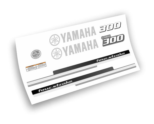 Yamaha Four Stroke 300 HP adesivi sticker motoscafo barca motore fuoribordo